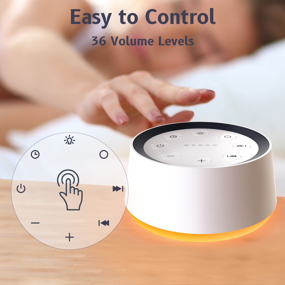 White Noise Machine for Deeper, Uninterrupted Sleep | makespacecalm